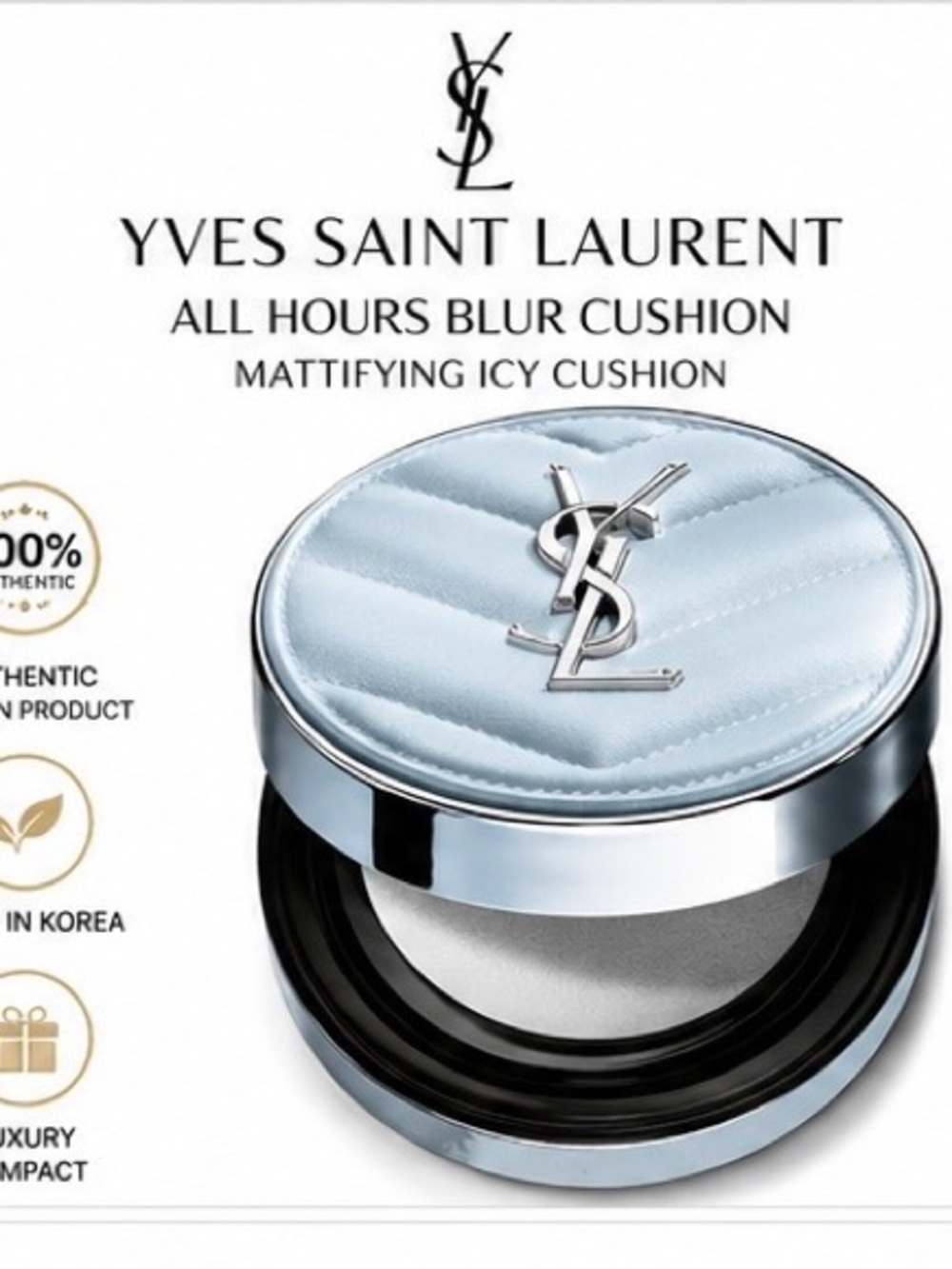 YSL All Hours Blur Cushion Mattifying
Icy Cushion (Spring 2026 Limited
Edition)